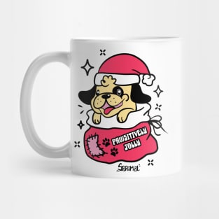 Pawsitively Jolly puppy Mug